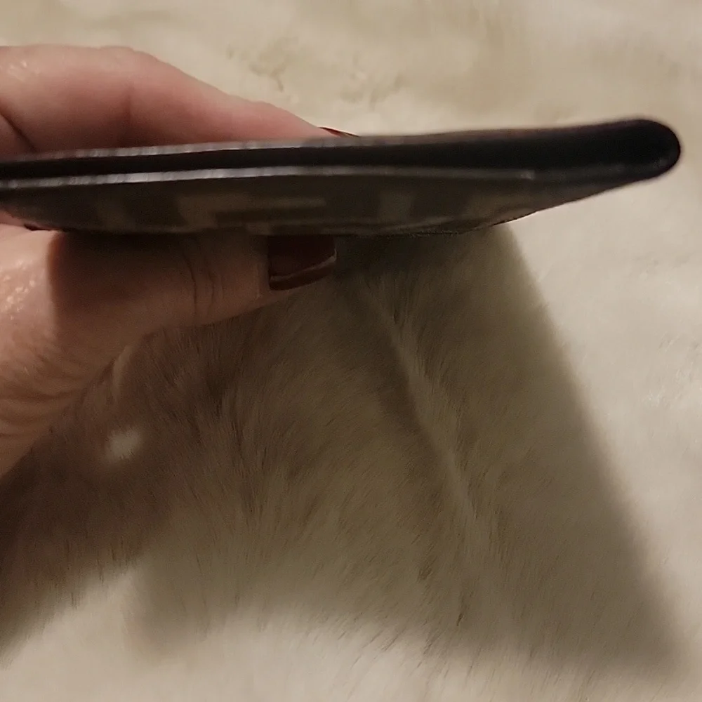 Fendi ZUCCA Monogram Canvas Leather Trim Wallet/Checkbook Cover - Picture 7 of 10